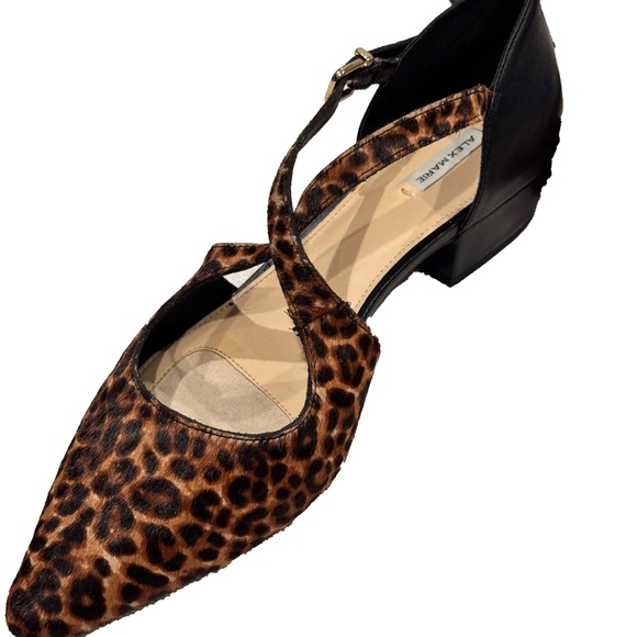 Alex Marie Caden Calf Hair Pumps Leopard Animal Low Heel Hair on Hide Size 9.5 - Picture 8 of 9